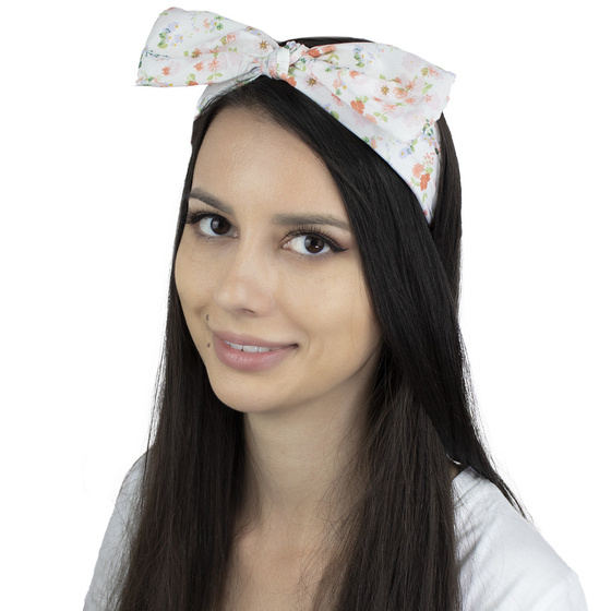 OPASKA do włosów KOKARDA węzeł KWIATY supeł