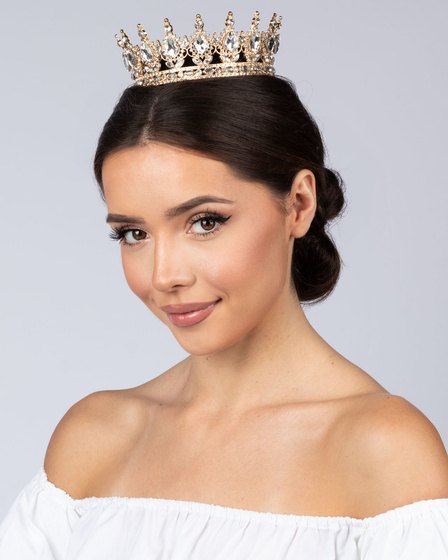 KORONA ŚLUB ozdoba do włosów diadem ŚLUBNY KRYSZTAŁY