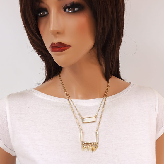 Naszyjnik zadziorny biały