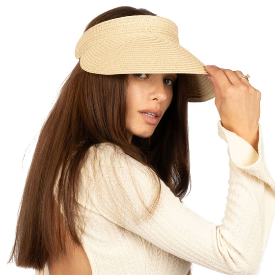 DASZEK DAMSKI Alessio słomkowy boho lato plaża Regulowany NA KUCYK