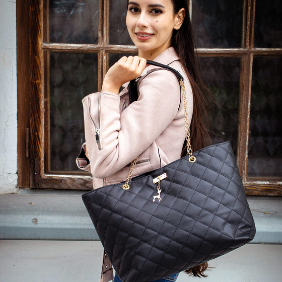 TORBA miejska torebka na ramię SHOPPER damska duża