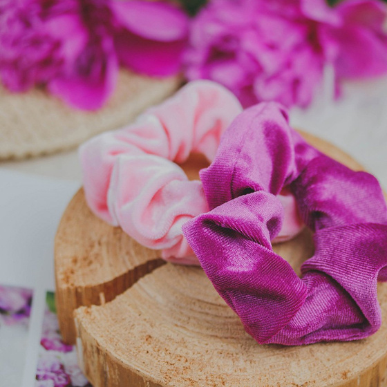 GUMKA DO WŁOSÓW scrunchies welurowa FROTKA owijka welur