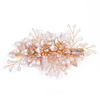 Ozdoba ślubna do włosów GRZEBYK ŚLUB KRYSZTAŁKI KWIATY