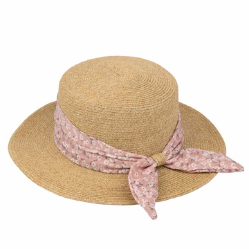 KAPELUSZ DAMSKI Alessio słomkowy boho lato plaża KOKARDA słomiany