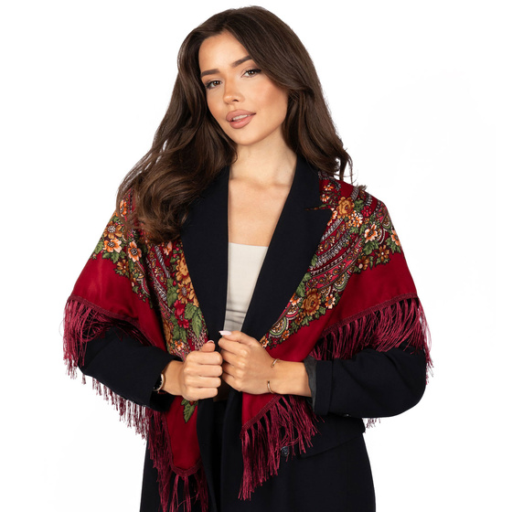 CHUSTA Ludowa Alessio GÓRALSKA Folk KWIATY DUŻA