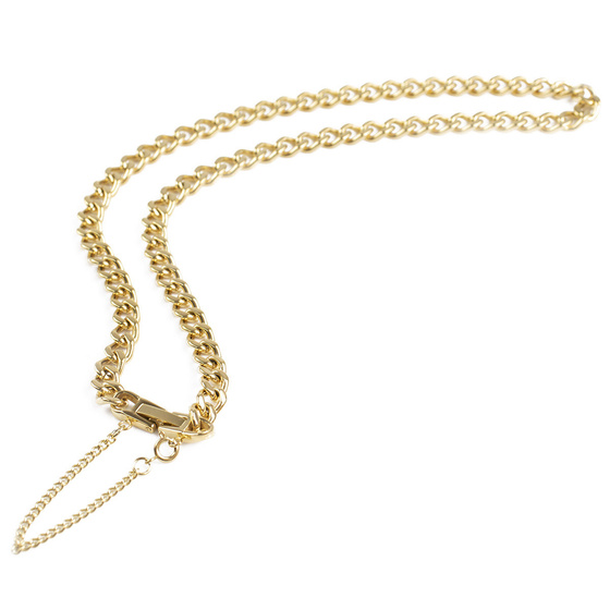 Naszyjnik łańcuch damski STAL SZLACHETNA POZŁACANA