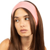OPASKA do WŁOSÓW GŁOWĘ USZY GŁADKA RÓŻOWA na chłodne dni ELASTYCZNA