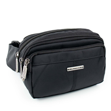 Torebka saszetka BIODRÓWKA NERKA męska POJEMNA SOLID PREMIUM