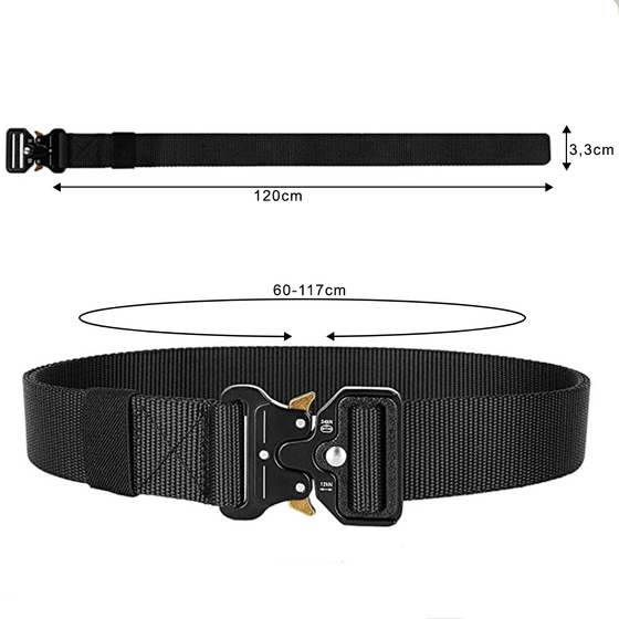 PASEK pas PARCIANY TAKTYCZNY QR mocny MĘSKI do SPODNI SURVIVAL