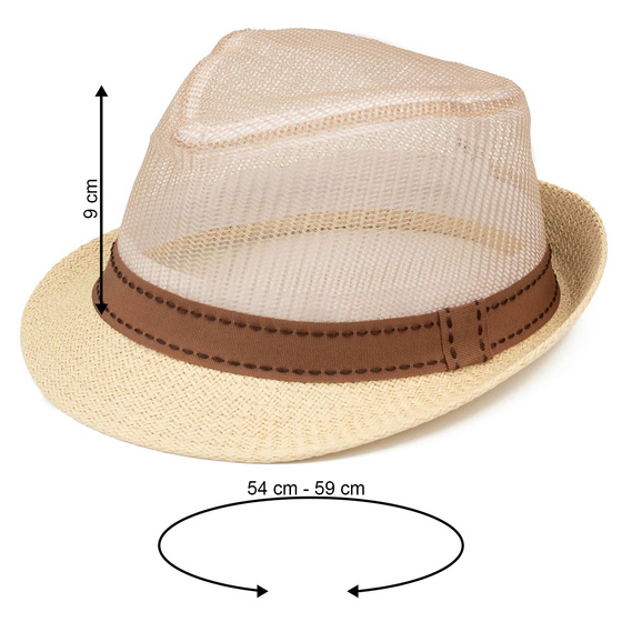 KAPELUSZ Alessio MĘSKI damski PLECIONY lato HAWANA letni PANAMA