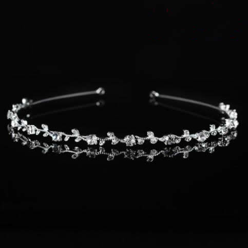 OPASKA DO WŁOSÓW ślubna CYRKONIE srebrna OZDOBA