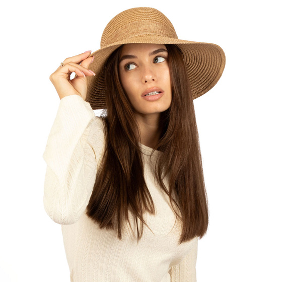 KAPELUSZ DAMSKI Alessio słomkowy boho lato plaża słomiany KOKARDA