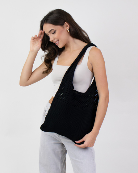 TORBA DAMSKA torebka shopperka BOHO miejska na ramię na zakupy