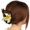 KLAMRA KWIAT szczęka duża SPINKA do włosów kwiatek Kwiat Plumerii HAWAJSKA