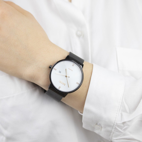 Zegarek damski SKMEI 9164 bransoleta MESH white