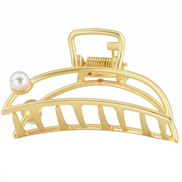 SPINKA DO WŁOSÓW klamra perła KLAMERKA metalowa