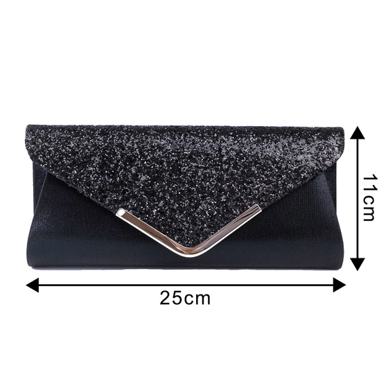 TOREBKA wizytowa KOPERTÓWKA WIECZOROWA błyszcząca ELEGANCKA mała