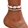 Bransoletka na nogę boho ZESTAW muszelki