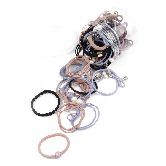 ZESTAW GUMEK dla dziewczynki 50 elementów dla dziecka PREZENT