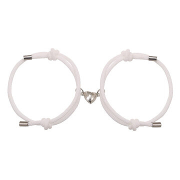 BRANSOLETKA PRZYJAŹNI serduszko na magnes SERCE DLA PAR - 2 SZTUKI