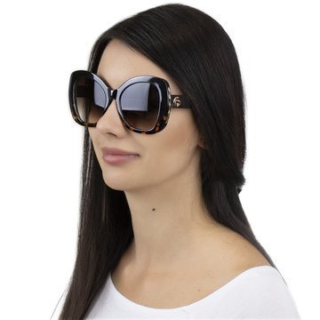 OKULARY przeciwsłoneczne DAMSKIE panterkowe DUŻE