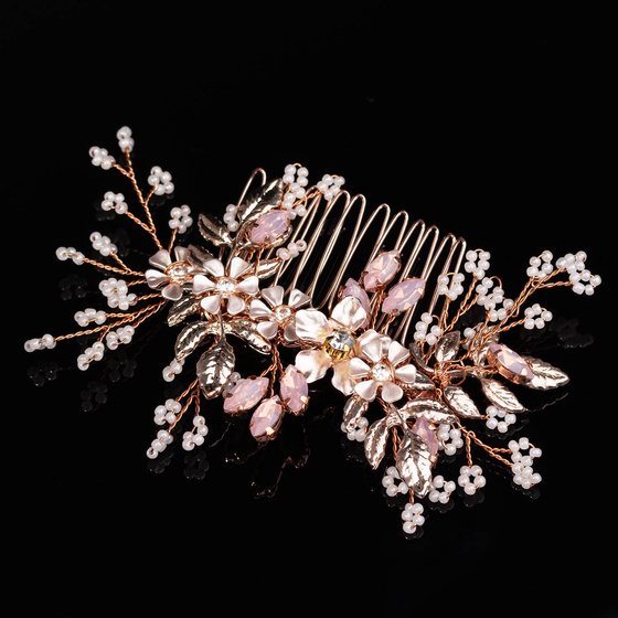 OZDOBA DO WŁOSÓW rose gold ŚLUBNA grzebyk ŚLUB