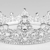 KORONA Diadem Tiara MISS GLOW ŚLUBNA SREBRNA cyrkonie KRYSZTAŁY