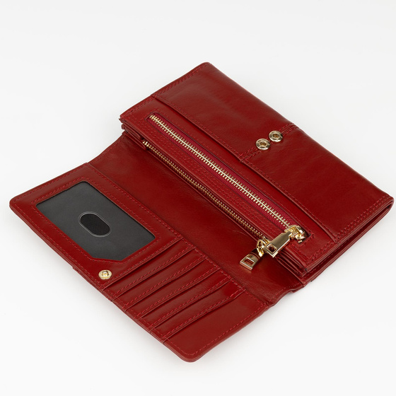 Alessio PORTFEL damski SKÓRA NATURALNA blokada RFID