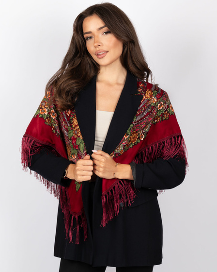 CHUSTA Ludowa Alessio GÓRALSKA Folk KWIATY DUŻA