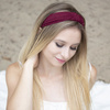 OPASKA DO WŁOSÓW bordowa WĘZEŁ szeroka TURBAN