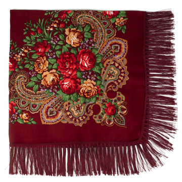 CHUSTA Ludowa Alessio GÓRALSKA Folk KWIATY DUŻA