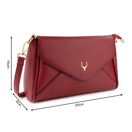 Alessio TOREBKA Damska CROSSBODY KOPERTÓWKA LISTONOSZKA na ramię PASEK