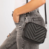 Alessio TOREBKA Damska PIKOWANA CROSSBODY na ramię PASEK QUILTED