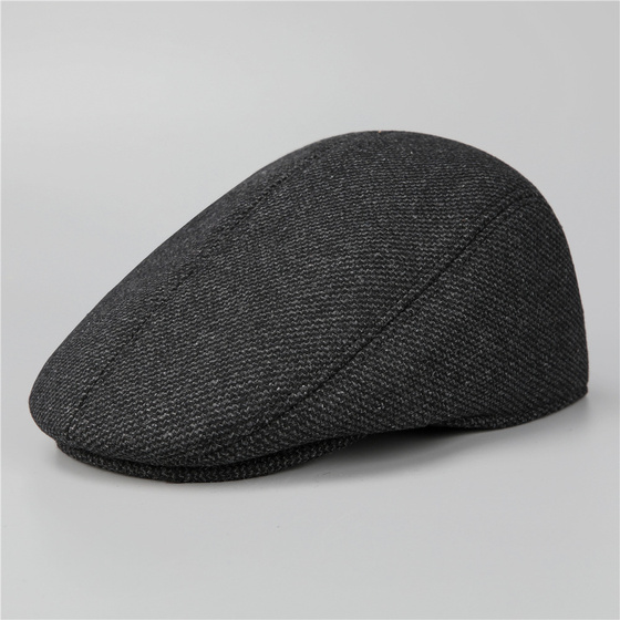 KASZKIET Męski Alessio NAUSZNIKI FLAT CAP Jesień Zima Czapka RETRO