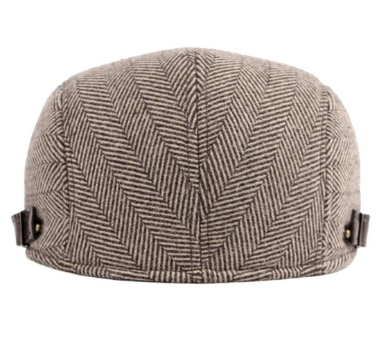 KASZKIET Męski Alessio Stylowy Elegancki FLAT CAP Jesień Zima Czapka RETRO
