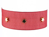 Choker NASZYJNIK gwiazdki czerwony