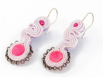 Kolczyki SUTASZ pink