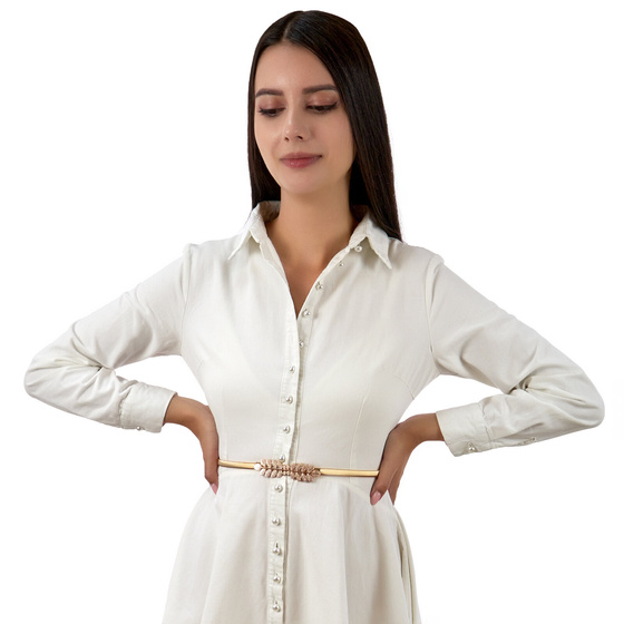 PASEK sprężynka damski ELASTYCZNY do sukienki