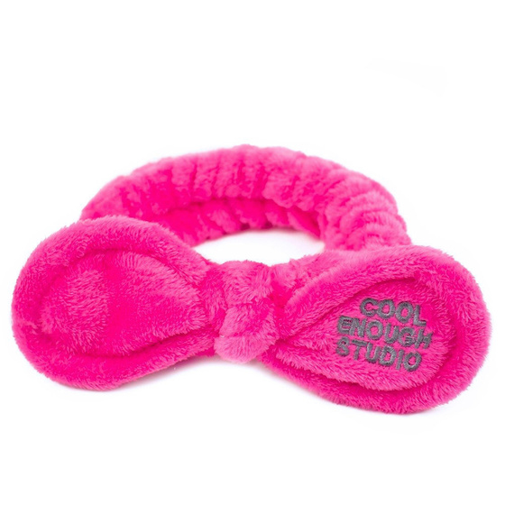 OPASKA do włosów KOSMETYCZNA uszka FUKSJA