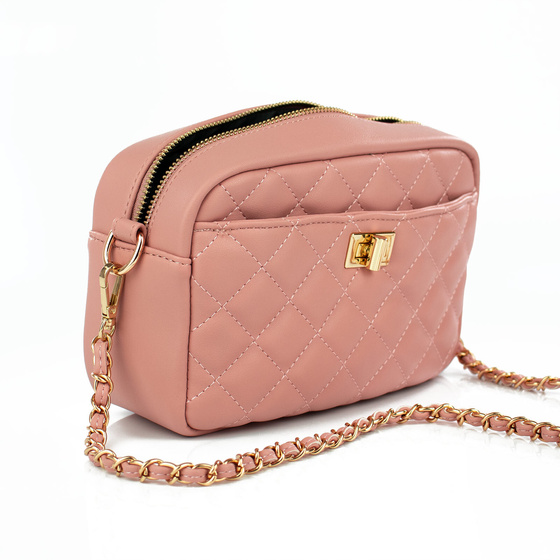 Alessio TOREBKA Damska PIKOWANA CROSSBODY na ramię łańcuszek QUILTED