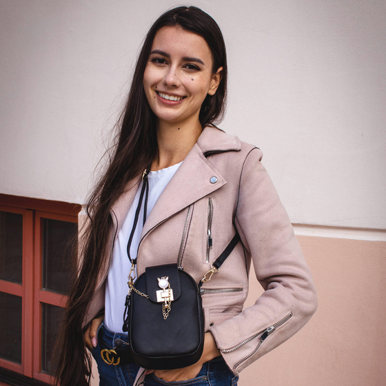 Torebka mała LISTONOSZKA etui na telefon mini KOPERTÓWKA na ramię