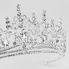 DIADEM Korona Tiara MISS GLOW ŚLUBNY srebrny cyrkonie KRYSZTAŁY