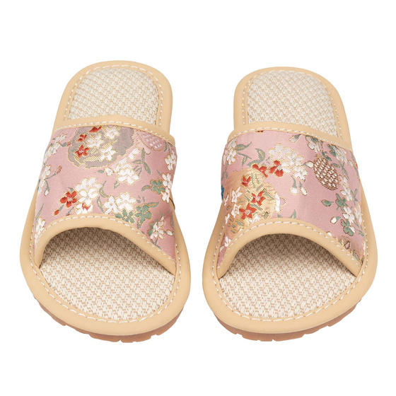 KAPCIE damskie Alessio domowe KWIATY Lekkie Miękkie FOLK r. 38-39