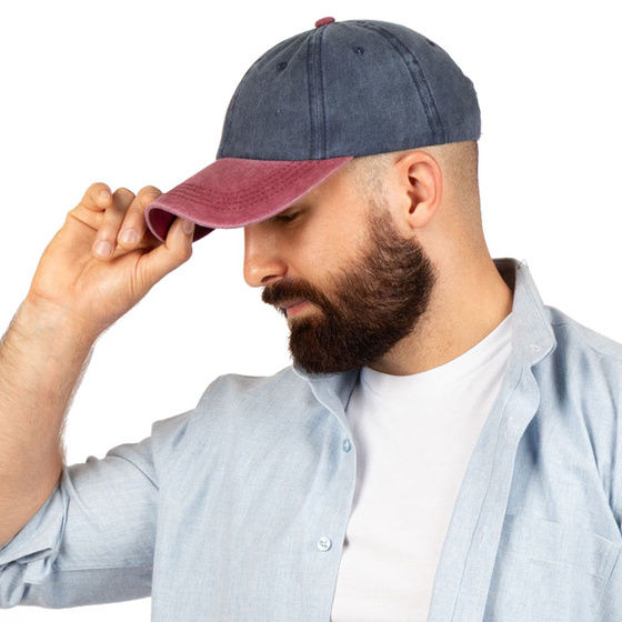 KASZKIETÓWKA czapka z daszkiem jeans BEJSBOLÓWKA