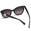 OKULARY przeciwsłoneczne KOCIE OKO damskie CZARNE