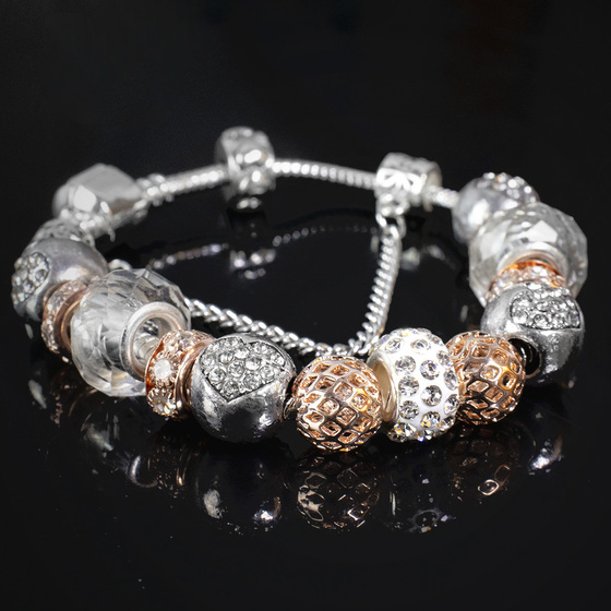 BRANSOLETKA srebrna MODUŁOWA damska CHARMS