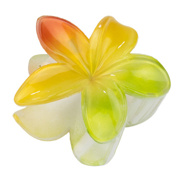 KLAMRA KWIAT szczęka duża SPINKA do włosów kwiatek Kwiat Plumerii HAWAJSKA