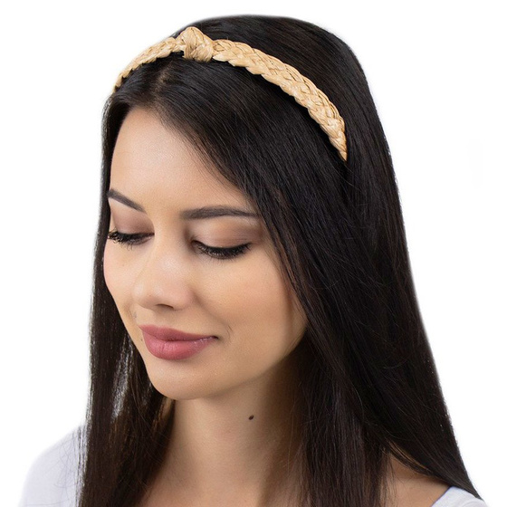 OPASKA do włosów WĘZEŁ sztywna PLECIONA wąska