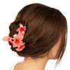 KLAMRA szczęka SPINKA do włosów duża KWIATY kwiatek HAWAJSKA KWIAT PLUMERII
