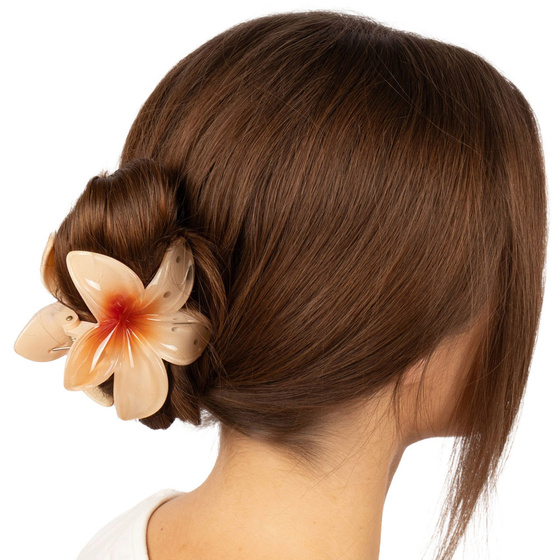 KLAMRA KWIAT szczęka duża SPINKA do włosów kwiatek HAWAJSKA KWIAT PLUMERII